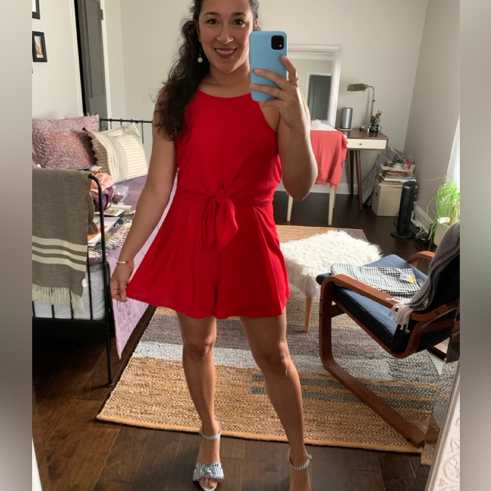 LIKE NEW FABRIK Red Romper